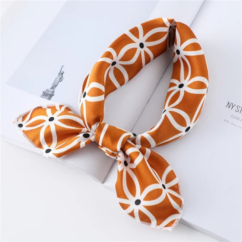Silky Square Scarf for All Purpose
